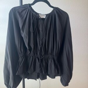 Matteau Black Blouse